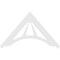 Ekena Millwork Pitch Stanford Architectural Grade PVC Gable Pediment, 60"W x 35"H x 1"P (14/12) GPP060X035X100STA - alternate 4